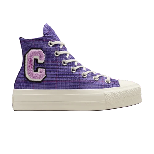 Converse Chuck Taylor All Star Lift High 'Plaid - Court Purple' (Women's)