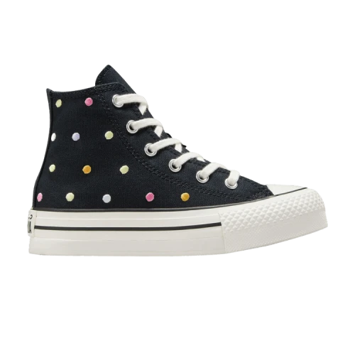 Converse Chuck Taylor All Star Lift Platform High PS 'Embroidered Polka Dots'