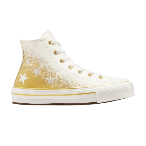 Converse Chuck Taylor All Star EVA Lift Platform High PS 'Gold Stars - White'