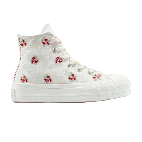 Converse Chuck Taylor All Star Lift Platform High 'Cross Stitch Roses' (Women's)
