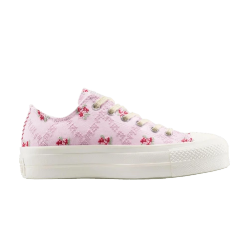 Converse Chuck Taylor All Star Lift Platform Low 'Cross Stitch Roses' (Women's)