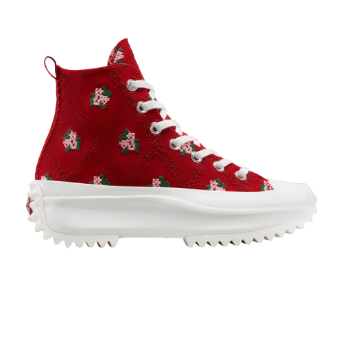 Converse Run Star Hike Platform High 'Cross Stitch Roses' (Women's)