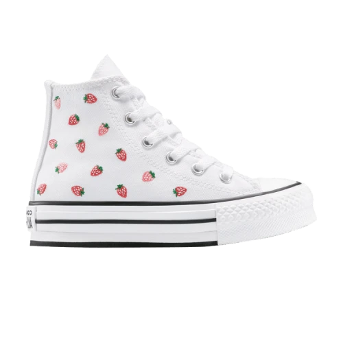 Converse Chuck Taylor All Star EVA Lift Platform High PS 'Embroidered Strawberries'