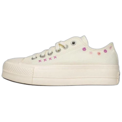 Converse Chuck Taylor floral-embroidered platform sneakers Women's