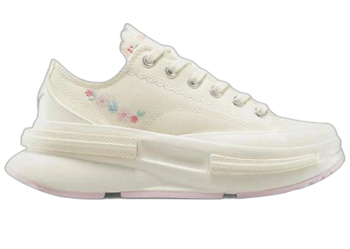 Converse Run Star Legacy CX Ox Egret Summit Pink Floral Embroidery