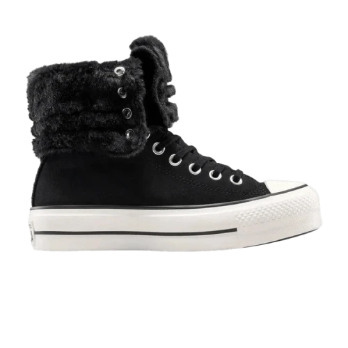 Converse All Star Fold Over Lift Hi 'Black' (Women's)
