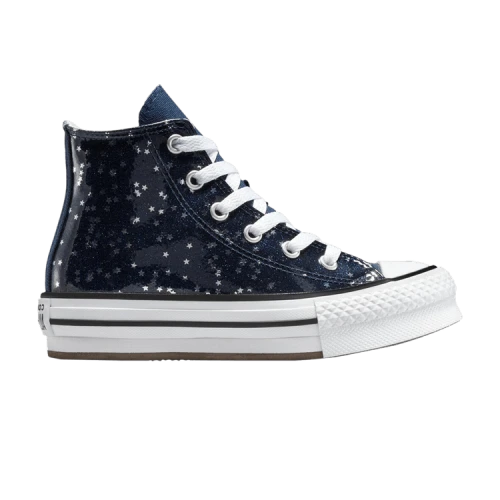 Converse Chuck Taylor All Star EVA Lift Platform High PS 'Navy Star Glitter'