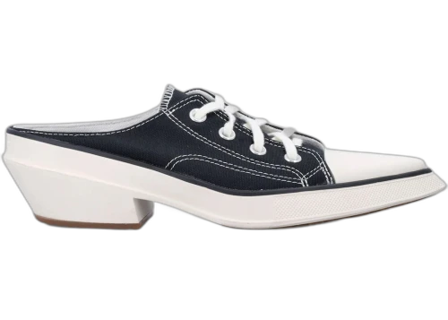 Converse Chuck 70 Low De Luxe Pointed Mule Heel Platform Black Egret (Women's)