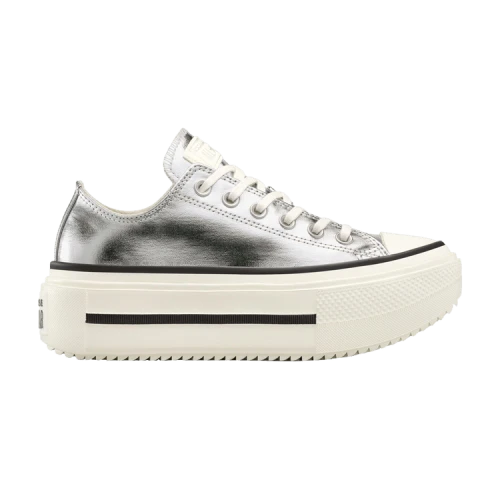 Converse Chuck Taylor All Star Lift Double Stack 'Silver Egret Black'