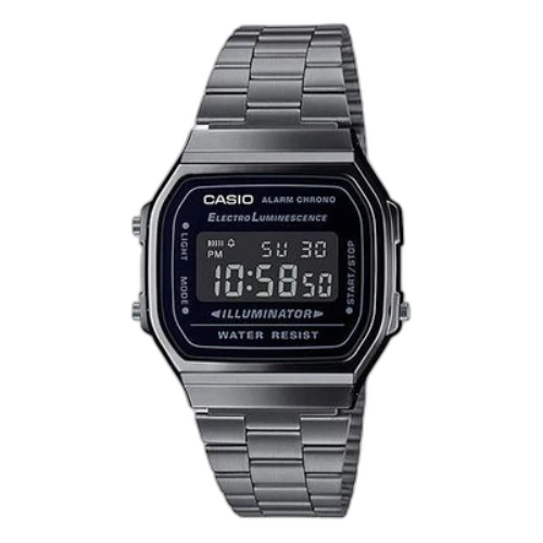 CASIO Stainless Steel Strap Mens Silver Digital