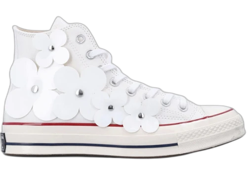 Converse Chuck 70 Hi 3-D Flourish White Flowers