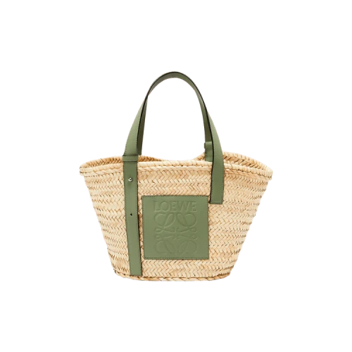 Loewe Basket Bag 'Natural/Rosemary'