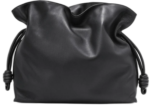 LOEWE Flamenco Clutch In Nappa Calfskin Large Black