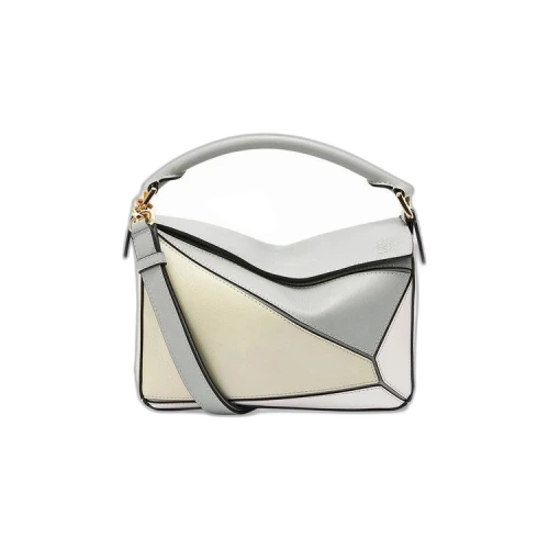 Loewe Puzzle Mini Bag 'Ash Grey/Marble Green'