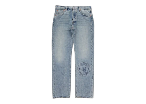 Stussy x Levi's Embossed 501 Jeans Stussy Rugged-Blue