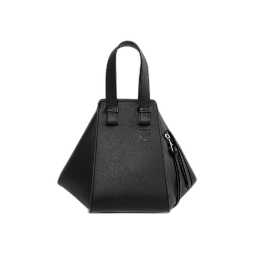 LOEWE Compact Hammock Bag In Classic Calfskin Black