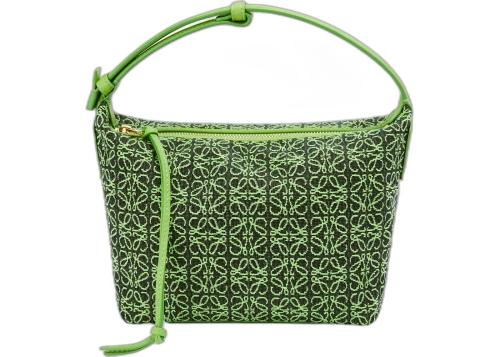 LOEWE Cubi Bag Small Anagram Jacquard Green/Apple Green
