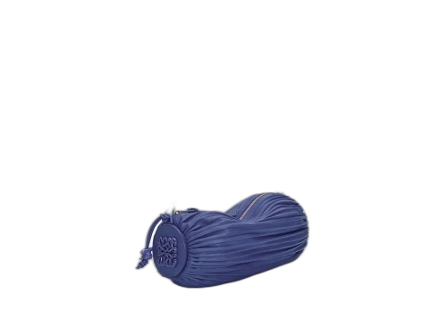 LOEWE Bracelet Pouch In Pleated Nappa Deep Purple Glaze