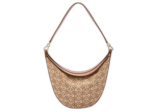 LOEWE Luna Shoulder Bag Anagram Jacquard Tan/Pecan