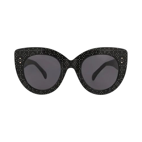 Alaia Cat Eye-Frame Acetate Sunglasses Black Black Grey (AA0042S-30008459-001)