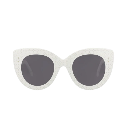 Alaia Cat Eye-Frame Acetate Sunglasses White White Grey (AA0042S-30008459-002)