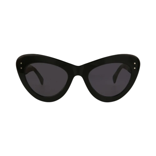 Alaïa Cat Eye-Frame Acetate Sunglasses 'Black Black Grey'