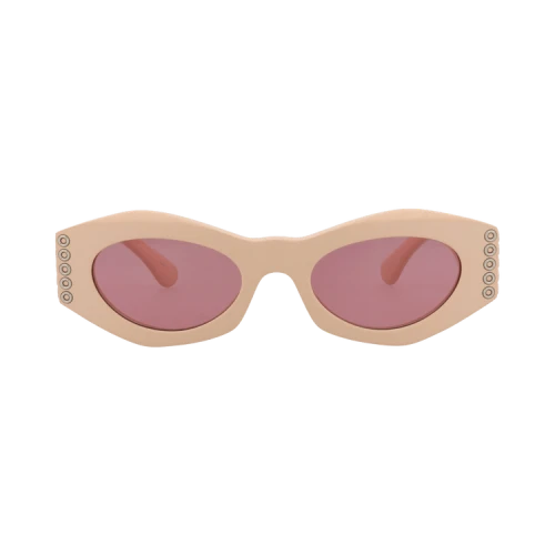 Alaïa Round-Frame Acetate Sunglasses 'Pink Pink Red'