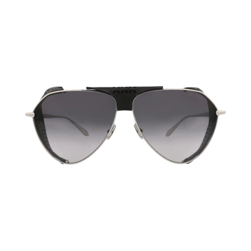 Alaïa Aviator-Frame Metal Sunglasses 'Silver Silver Grey'