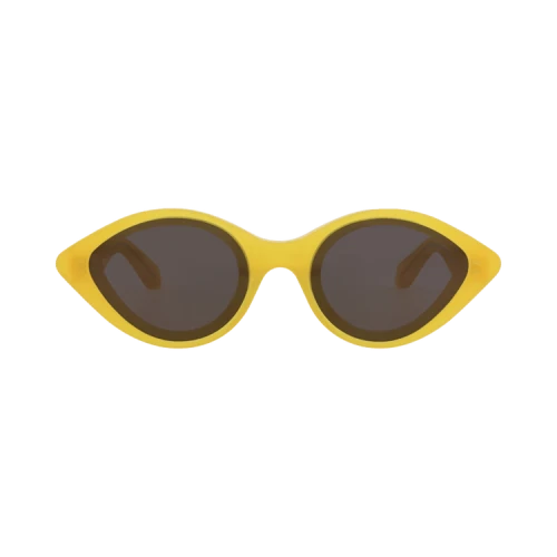 Alaia Cat Eye-Frame Recycled Acetate Sunglasses Yellow Yellow Grey (AA0069S-30014222-003)