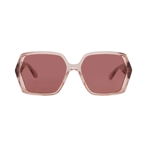 Alaia Square-Frame Recycled Acetate Sunglasses Pink Pink Red (AA0077S-30015129-003)