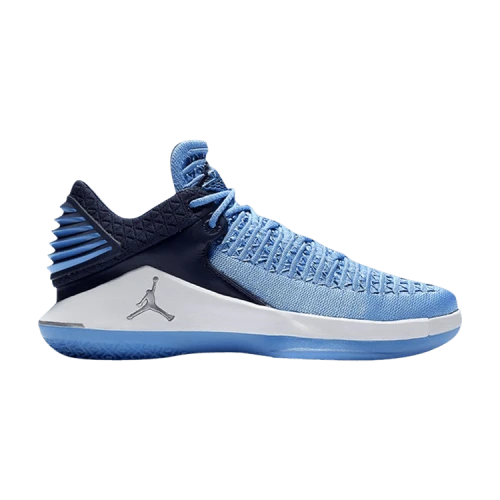 Jordan XXXII Low University Blue Black White Metallic Silver (GS)