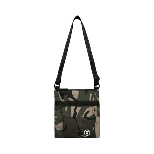 AAPE Now Moonface Logo Crossbody Bag 'Green/Multi'