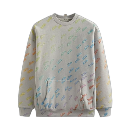 Kith For Advisory Board Crystals Rainbow Print Crewneck 'Grey'