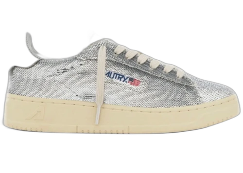 Autry Dallas Low Sparkling Silver White Sequins