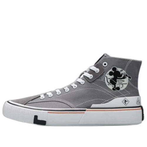 Li-Ning x Mickey Mouse Canvas HI Shoes 'Grey White'