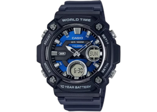 Casio Men's Analog-Digital Sport Watch with Blue Dial AEQ-120W-2AV