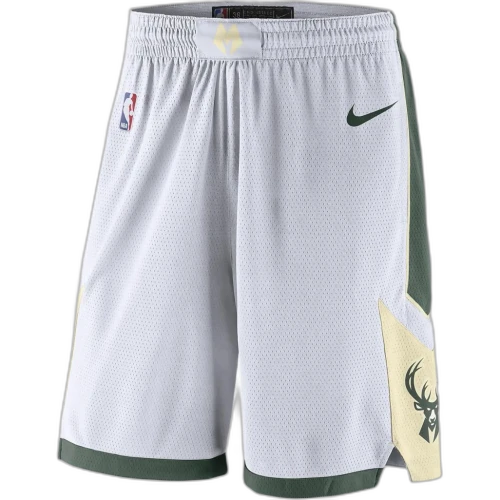 Nike Milwaukee BucksDri Fit Basketball Shorts Men's White Green