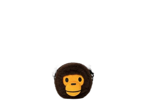 BAPE Baby Milo Face Cross Bag Brown