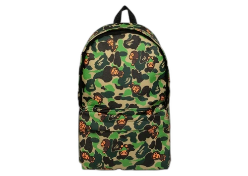 BAPE Baby Milo ABC Camo Large Backpack Green