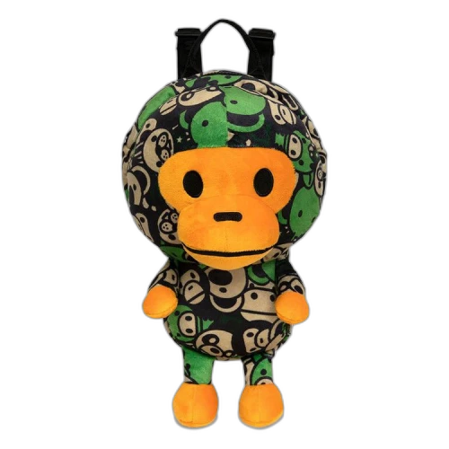 BAPE Baby Milo Plush Backpack 'Green'