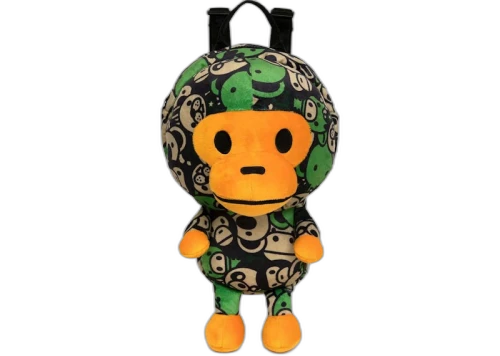 BAPE Baby Milo Plush Backpack Green