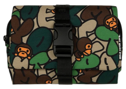 BAPE Bubble Camo Hanging Case Green