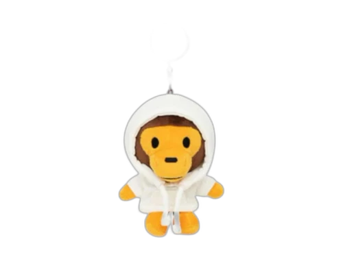 BAPE Baby Milo Plush Doll Keychain White
