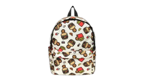 BAPE Fast Food All Print Pattern Mini Backpack Backpack Multi
