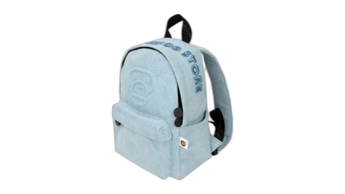 BAPE Baby Milo Denim Mini Bagpack Light Indigo