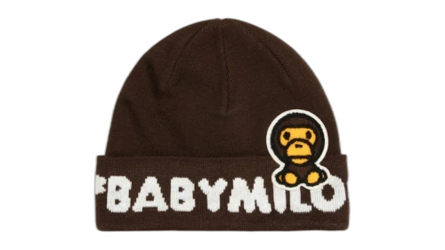 BAPE Baby Milo Knit Cap Brown