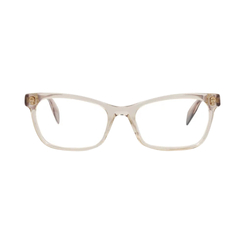 Alexander McQueen Square-Frame Acetate Optical Frames Pink Avana Transparent (AM0149O-30002607-007)