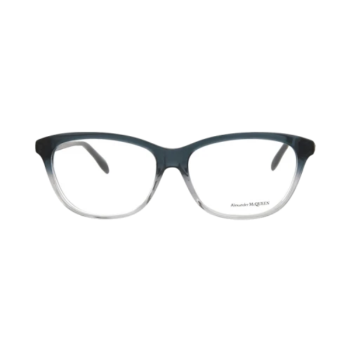 Alexander McQueen Square-Frame Acetate Optical Frames Grey Grey Transparent (AM0165OA-30006094-004)