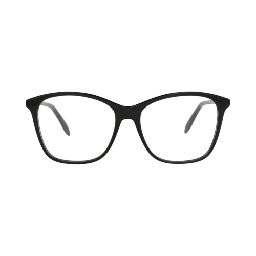 Alexander McQueen Square-Frame Acetate Optical Frames Black Black Transparent (AM0191O-30006940-001)