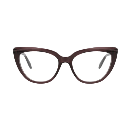 Alexander McQueen Cat Eye-Frame Acetate Optical Frames Violet Violet Transparent (AM0253O-30008688-003)